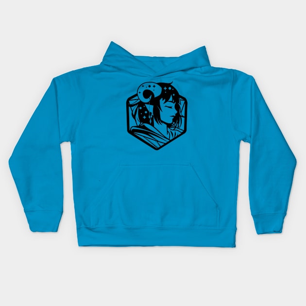 Jester Black Kids Hoodie by ikaszans